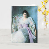 Carte John Singer Sargent - Madame Agnew (Fleur jaune)