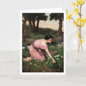 Carte John William Waterhouse - Spring Spreads... (Fleur jaune)