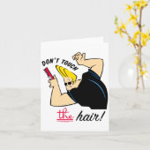 Carte Johnny Bravo Comb Dont Touch The Hair  (Fleur jaune)