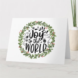 Carte Joie à la couronne d'aquarelle mondiale