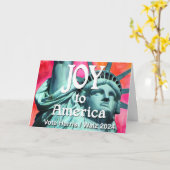 Carte Joie à l'Amérique Harris Walz (Fleur jaune)