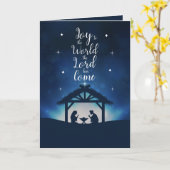 Carte Joie à l'univers Crèche étoilée de Noël (Fleur jaune)