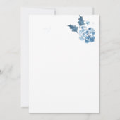 Carte Joie au monde Fleur aquarelle Noël (Dos)