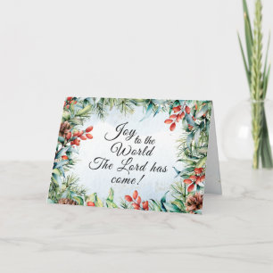 Carte Joie au monde Le Seigneur est venu, Noël