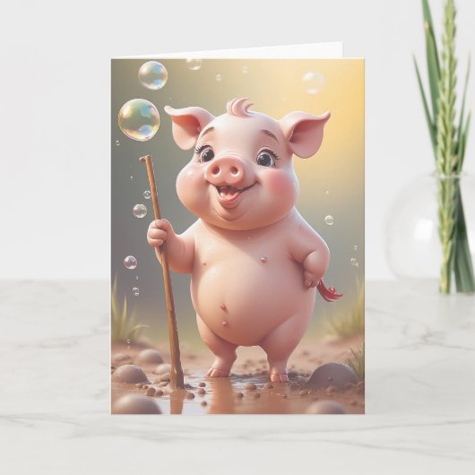 Carte Joie d'anniversaire de Pattes Sales (Devant)