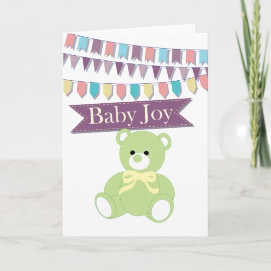 Carte Joie de bébé (Devant)