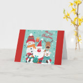 Carte Joie de Noël (Fleur jaune)