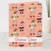 Carte joie de Noël (Devant)