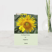 Carte Joie de Tournesol (Dos)