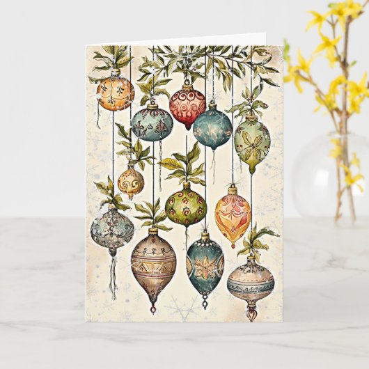 Carte Joie de Yuletide (Fleur jaune)