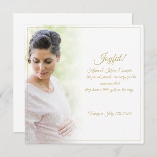 Carte Joie ! - Grandes Espérances (Devant / Derrière)