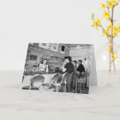 Carte Joint Burger des années 1940 (Fleur jaune)