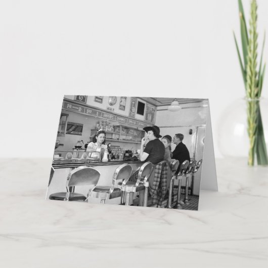 Carte Joint Burger des années 1940 (Devant)