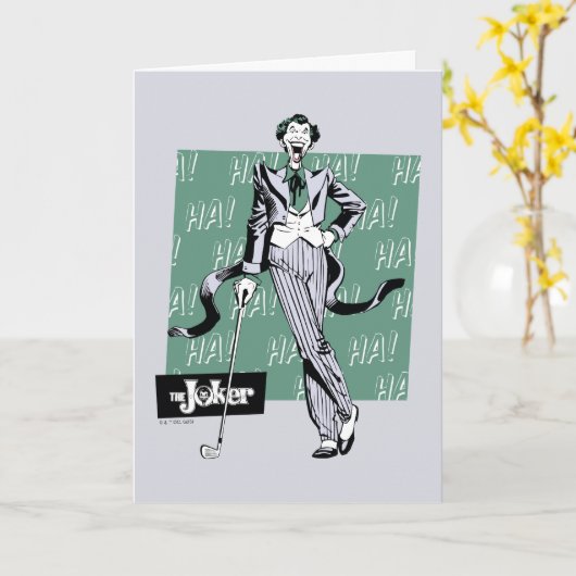 Carte Joker Avec Golf Club (Fleur jaune)
