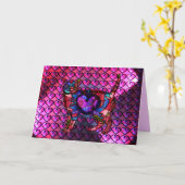 Carte joker calicot chromé (Fleur jaune)