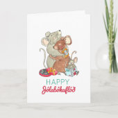 Carte Jolabokaflod Christmas Mice Holiday (Devant)