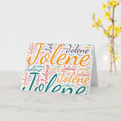 Carte Jolene (Fleur jaune)