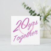 Carte Joli 20e Anniversaire (Debout devant)