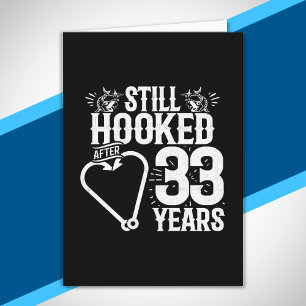 Carte Joli 33e Anniversaire de Mariage Couples Mariés 33