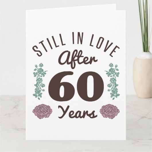 Carte Joli 60e Anniversaire (Devant)