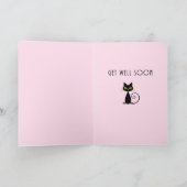 Carte Joli accrocher là-dedans accroché noir chat yeux v (Intérieur)