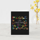 Carte Joli Alphabet Conception Pour Enseignant Musique H (Fleur jaune)