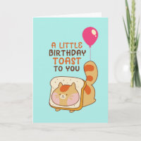 Joli Amoureux des chats Anniversaire Toast Funny F