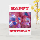 CARTE JOLI ANNIVERSAIRE (Fleur jaune)