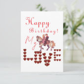 Carte joli anniversaire (Debout devant)