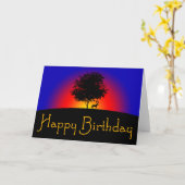 CARTE JOLI ANNIVERSAIRE (Fleur jaune)
