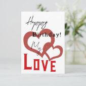 Carte joli anniversaire (Debout devant)