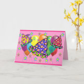 CARTE JOLI ANNIVERSAIRE (Fleur jaune)