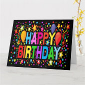 CARTE JOLI ANNIVERSAIRE (Fleur jaune)