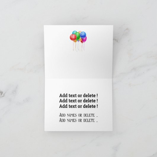 CARTE JOLI ANNIVERSAIRE (Intérieur)