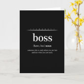 CARTE *JOLI ANNIVERSAIRE* À MON ****BOSS**** (Fleur jaune)