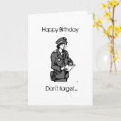 CARTE JOLI ANNIVERSAIRE À MON ***COTRAVAILLEUR*** (Fleur jaune)