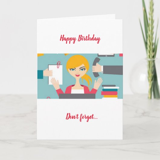 CARTE JOLI ANNIVERSAIRE À MON ***COTRAVAILLEUR*** (Devant)