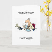 CARTE JOLI ANNIVERSAIRE À MON ***COTRAVAILLEUR*** (Fleur jaune)