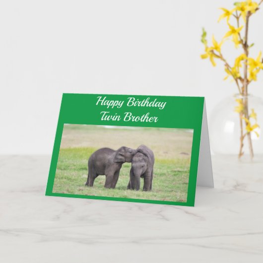 CARTE JOLI ANNIVERSAIRE À MON **FRÈRE DOUCE** (Fleur jaune)