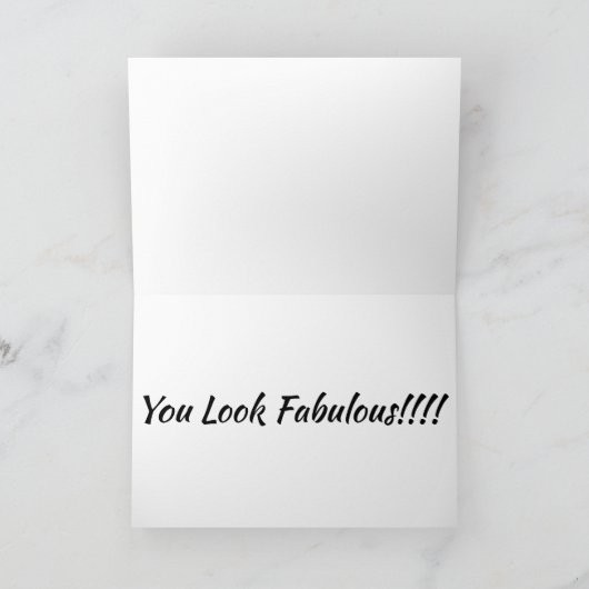 CARTE **JOLI ANNIVERSAIRE*** À UNE "DAME FABULEUSE" (Intérieur)