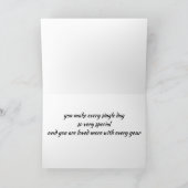 CARTE ***JOLI ANNIVERSAIRE**** À UNE FILLE BEAUCOUP AIMÉ (Intérieur)