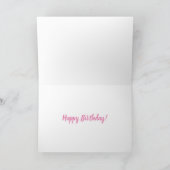 Carte Joli anniversaire de mignonne Bulldog (Intérieur)