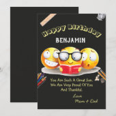 Carte Joli Anniversaire Fière Famille Love Card (Devant / Derrière)