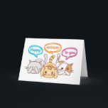 Carte Joli anniversaire Kittens Funny Amoureux des chats<br><div class="desc">Joyeux anniversaire. Cartes d'anniversaire amusantes,  humoristiques et parfois sarcastiques pour votre famille et vos amis. Obtenez cette carte de plaisir pour votre personne spéciale. Visitez notre magasin pour plus de cartes d'anniversaire cool.</div>