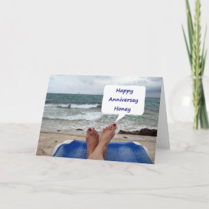 CARTE JOLI ANNIVERSAIRE MIDI-JOUR À LA PLAGE