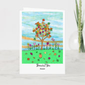 Carte Joli arbre d'automne | Feuilles automnales (Dos)