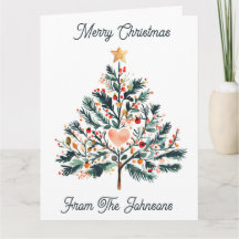 Joli arbre de Noël de style Tole minimaliste