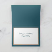 Carte Joli Blanc Orchidées Aqua Contexte Joyeux Annivers (Intérieur)