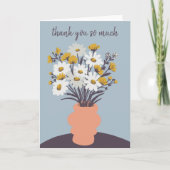 Carte Joli bouquet Daisy CUSTOM Merci (Devant)