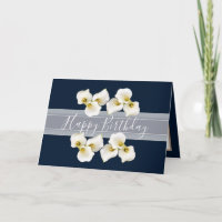 Joli bouquet floral Lilies Flower Navy Anniversair
